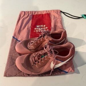 Nike Pink Mesh Running Shoes with White Swoosh